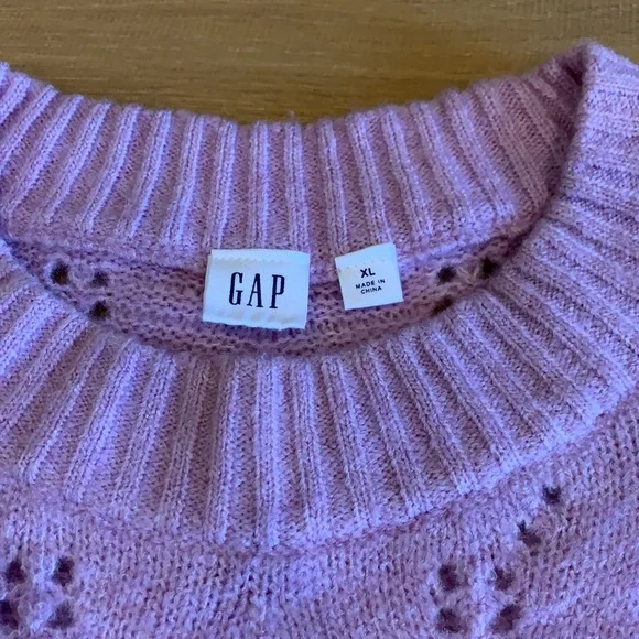 Gap Pointelle Crew Neck Sweater - Picture 8 of 8